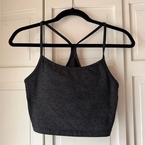 Aerie Charcoal Strappy Crop Top